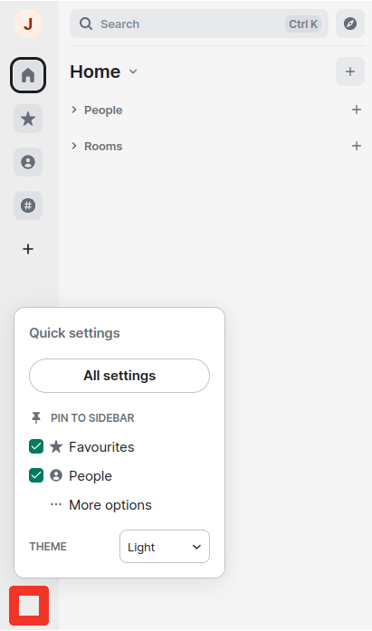 Explanatory screenshot of the previous description with marker on the gear icon for the quick settings and then on “More options”